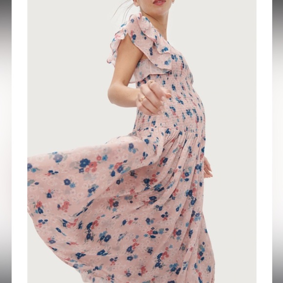 Hatch Maternity Smocked Floral Dress Size XS  In Spring Floral Bloom NWT - Picture 3 of 15